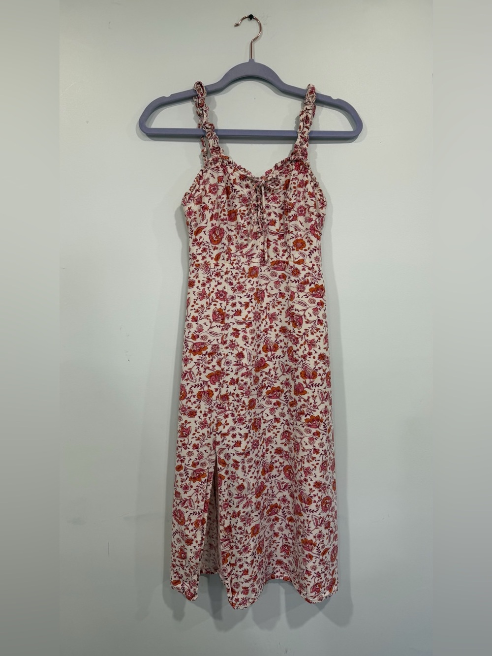 Japna Linen Floral Midi Dress - Small